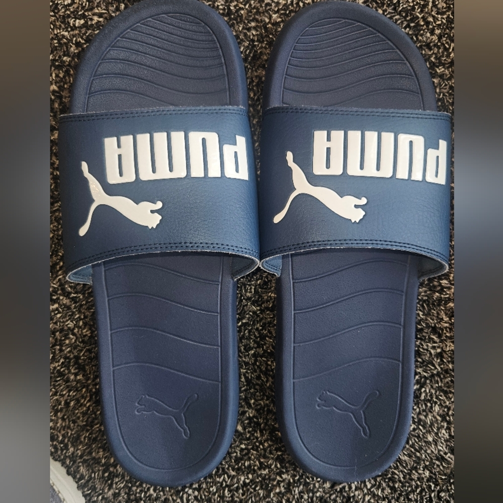 PUMA Blue Slide Sandals